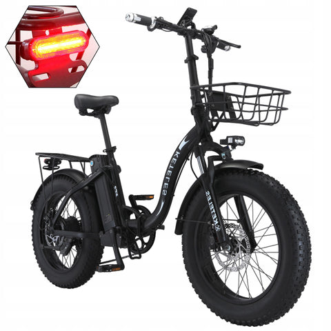 KETELES KF9 1000W 20 Inch Fat Tire Folding Electric Bicycle