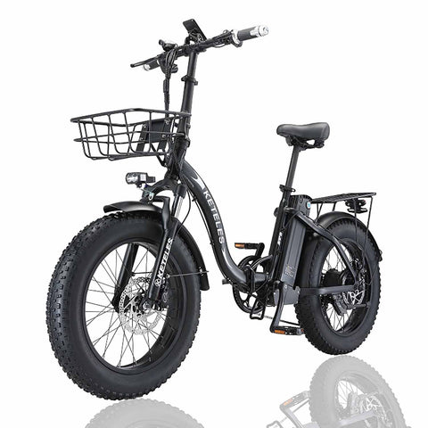 KETELES KF9 1000W 20 Inch Fat Tire Folding Electric Bicycle