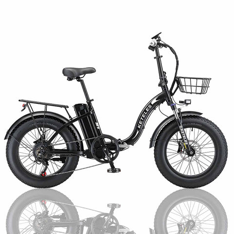 KETELES KF9 1000W 20 Inch Fat Tire Folding Electric Bicycle