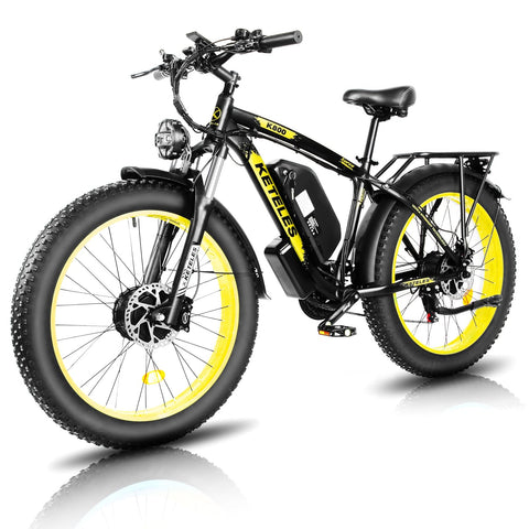 KETELES K800 2×1000W dual Motors Electric Bike 23AH Battery Electric 26" Inch Fat Tire E-Bike